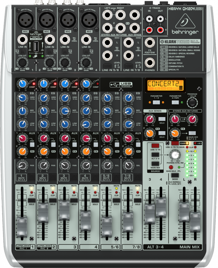 Микшерный пульт BEHRINGER XENYX QX1204USB - купить в Москве и
